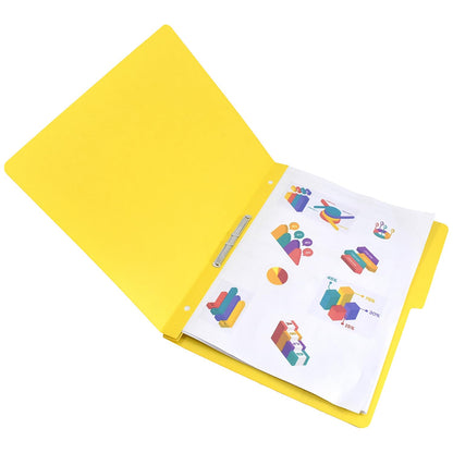 Wilson Jones Accopress Carpeta con Broche, 90 Piezas, Carta, 300 Hojas, Amarillo