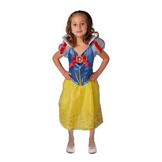 Fantasy Ruz, Disfraz Infantil, Blanca Nieves, Modelo F15386-AZN6, Amarillo, Talla 6 años, Licencia original Disney