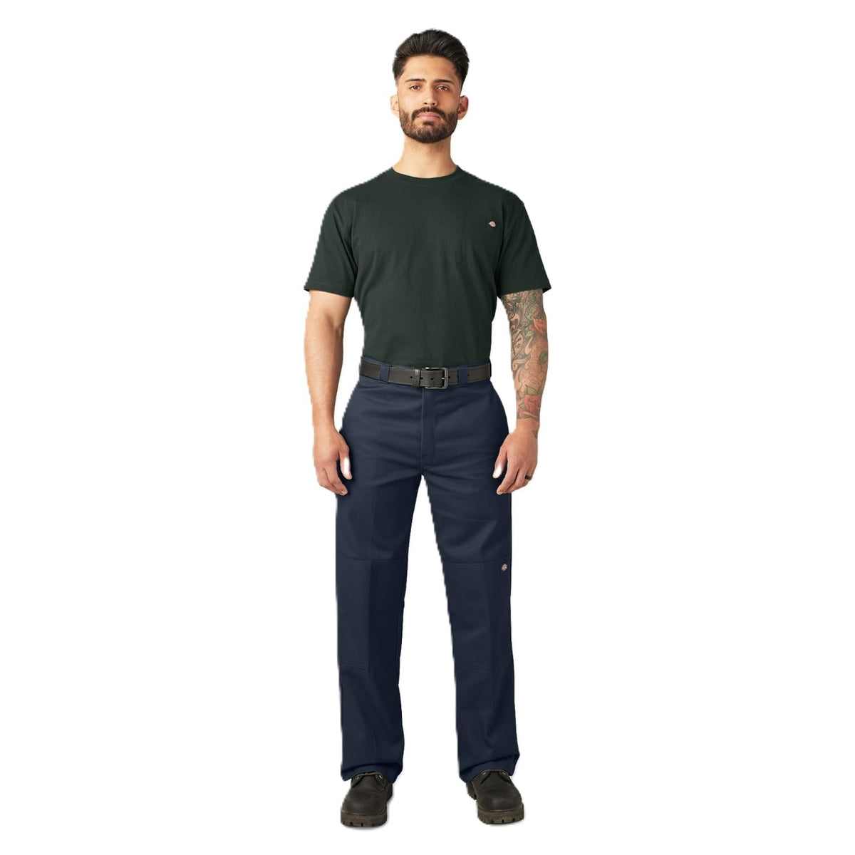 Dickies Pantalón de Trabajo de Doble Rodilla para Hombre - 28W x 30L - Azul marino oscuro