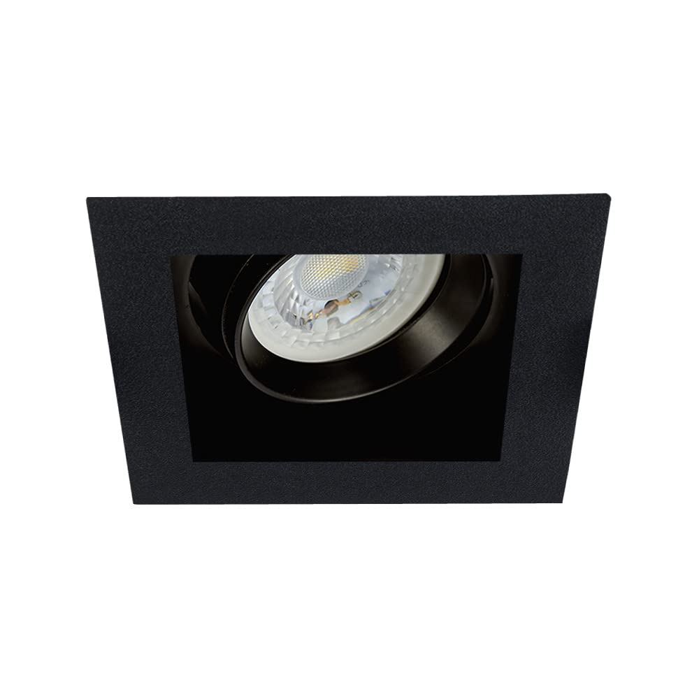 Tecnolite Lámpara Downlight Empotrable Dirigible, Potencia Máx. 60 W, Base GX5.3/GU10, No incluye foco