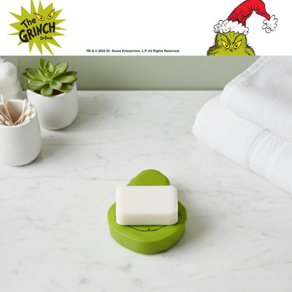 Franco Dr. Seuss The Grinch - Jabonera de Resina navideña para Navidad, Soporte para jabón/joyería (Producto Oficial) Collectibles