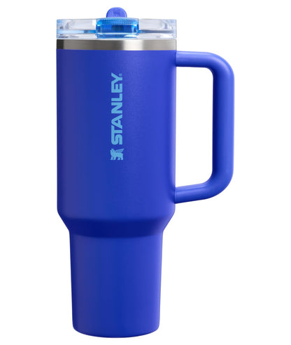 Stanley Quencher ProTour Vaso Térmico con Popote Abatible, Acero Inoxidable - 40 Ounces - Cobalto