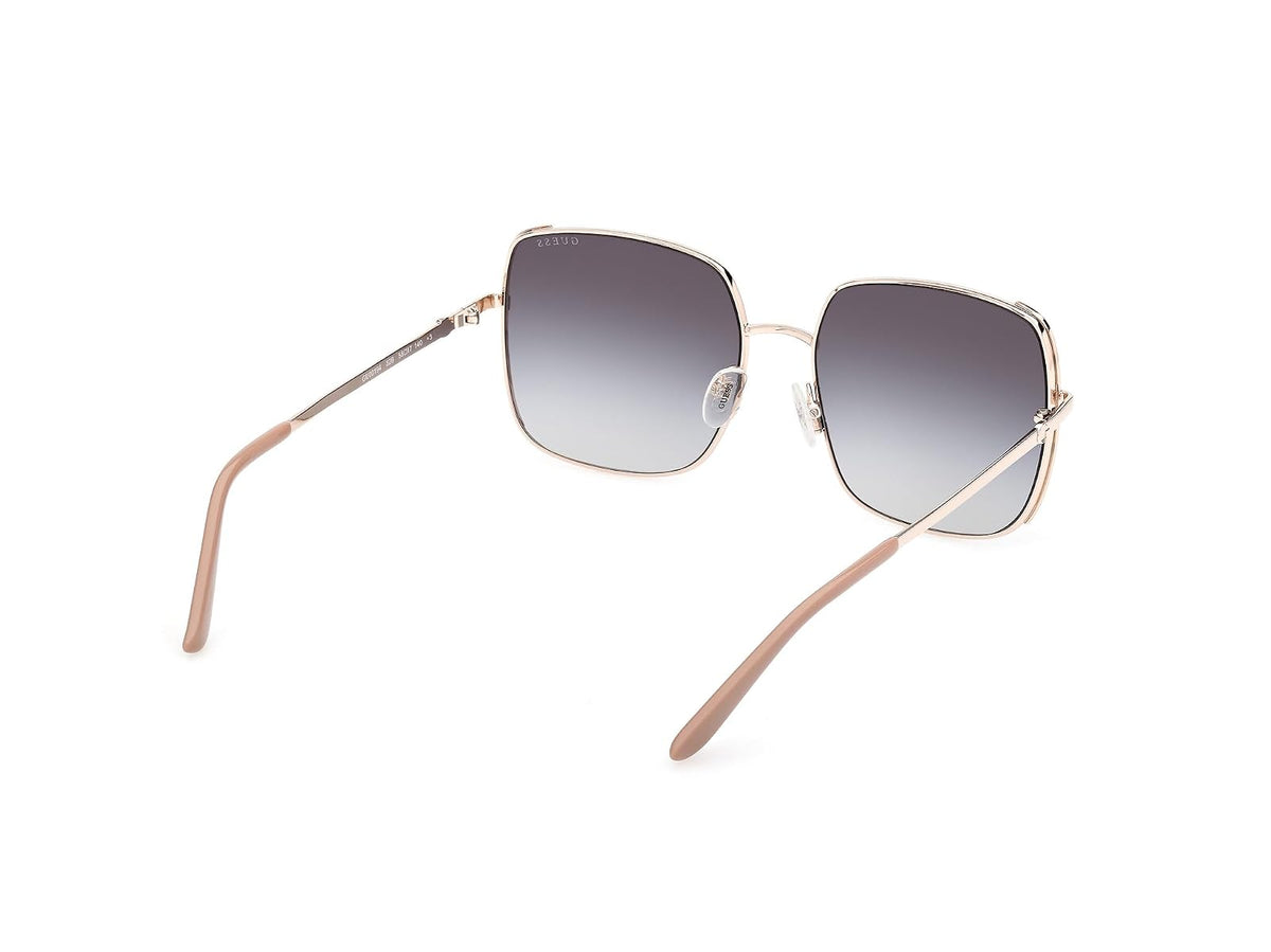 Guess Lentes de Sol GU00194 para Mujer, Armazón Metálico y Micas Humo Degradado con Protección UV Nivel 3