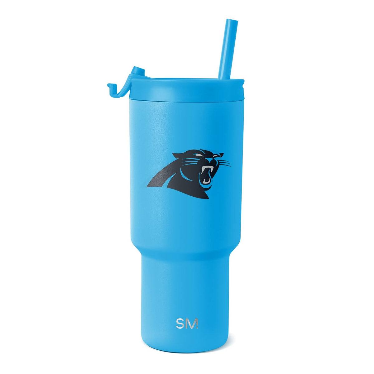 Simple Modern Termo de 30 Onzas con Tapa Abatible y Popote - MERCANCÍAS - Carolina Panthers