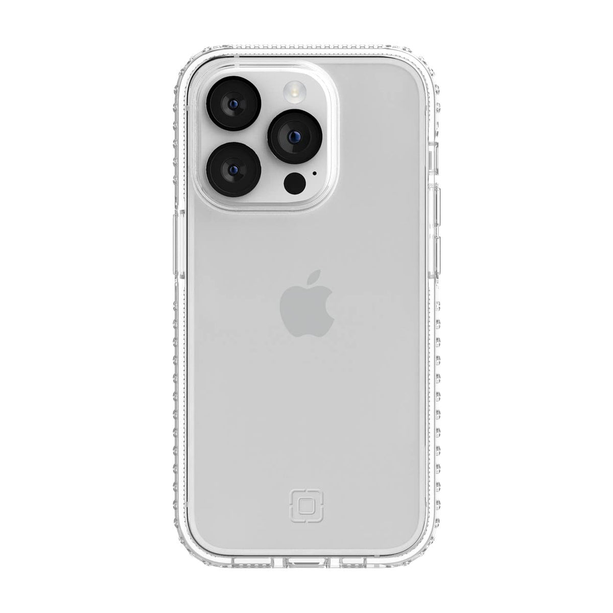 Incipio Grip Funda Compatible con iPhone 14 Pro, Protección Caídas 4.2m, Bisel Elevado, Protección Antimicrobiana - Transparente
