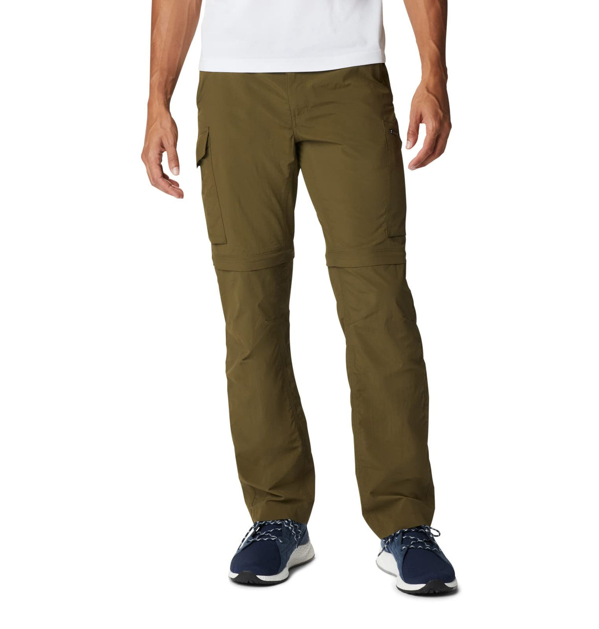 Columbia Silver Ridge Pantalón Convertible para Hombre - Oliva - 52W x 28L Amplio