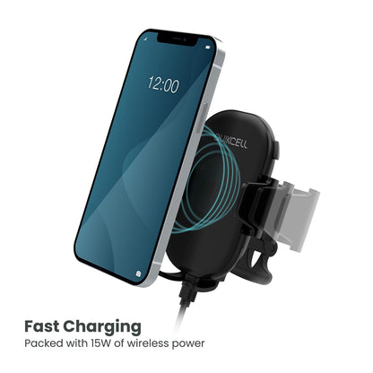 QuikCell Mount+Suction+Vent 2 in 1 Air Vent Dashboad Car Mount Charge