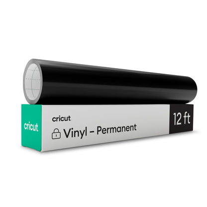 Cricut Vinilo Adhesivo Permanente, Paquete de 3 - Paquete de 3 - Negro