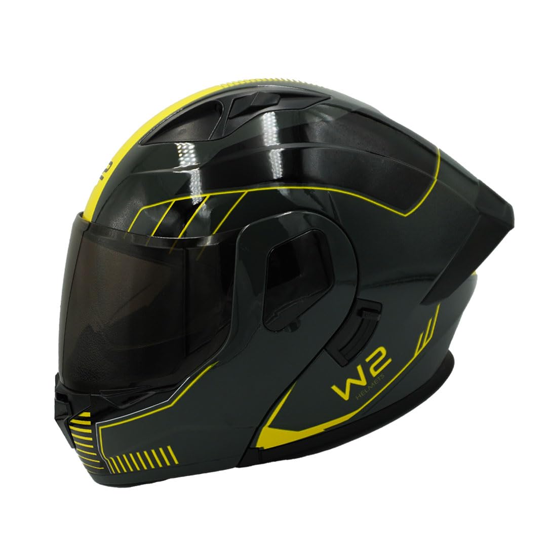 Casco Edge Boston Integral para Motocicleta con Doble Visor - G - Amarillo Matte