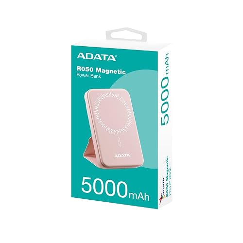 POWERBANK BATERIA PORTATIL Recargable MAGNETICO 5,000 mAh, Rosa PR050-11PK