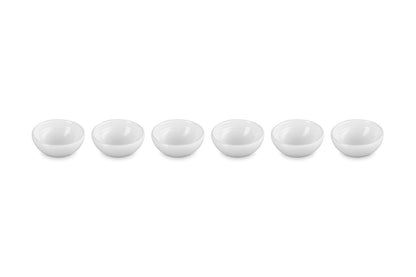 Le Creuset - Juego de 6 cuencos de Vancouver, 2 onzas, color blanco