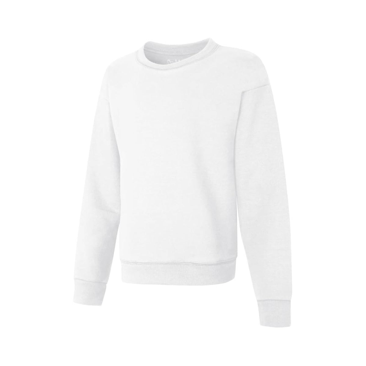 Hanes Sudadera Cuello Redondo EcoSmart para Niña - Blanco - XL