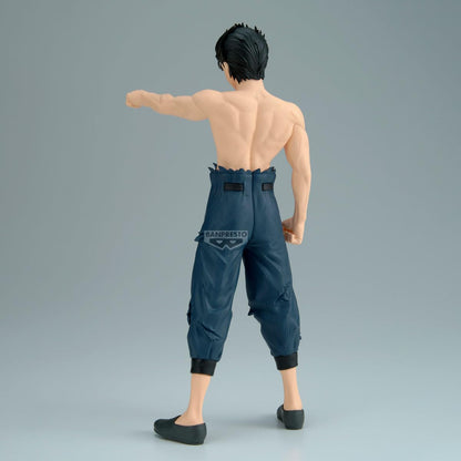 Banpresto - Yusuke Urameshi, Figura Maximatic, Yu Yu Hakusho, 21 cm (8.3") | Torso descubierto, pantalón rasgado, puño en combate, soporte incluido, sensación de movimiento, licencia Bandai Namco