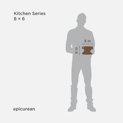 Epicurean Kitchen Series – Tabla de cortar, Nuez moscada, 8-Inch by 6-Inch, 1