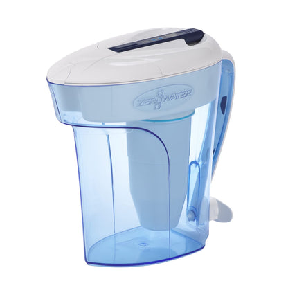 Zero ZeroWater ZD-012RP, jarra lista para verter de 12 tazas con medidor TDS gratuito (sólidos disueltos totales)