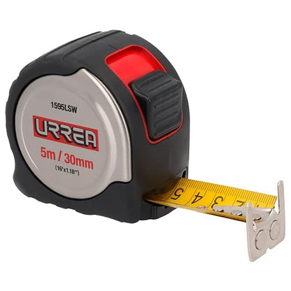 Urrea 1595LSW Flexómetro de Acero Inoxidable, 5 m X 30 mm