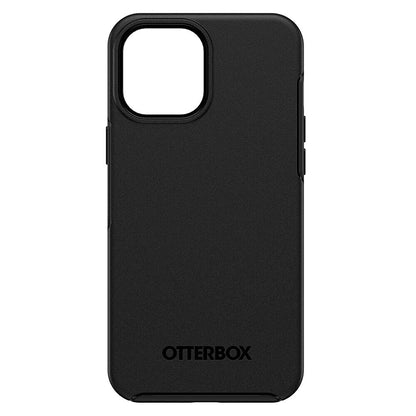 OtterBox SYMMETRY SERIES+ Funda antimicrobiana compatible con MagSafe para iPhone 12 Mini, color negro