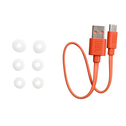 JBL Vibe Beam Audífonos Inalámbricos Bluetooth, Drivers 8mm, Reproducción 32 Horas, Resistentes al Agua y al Polvo IP56 - Blanco