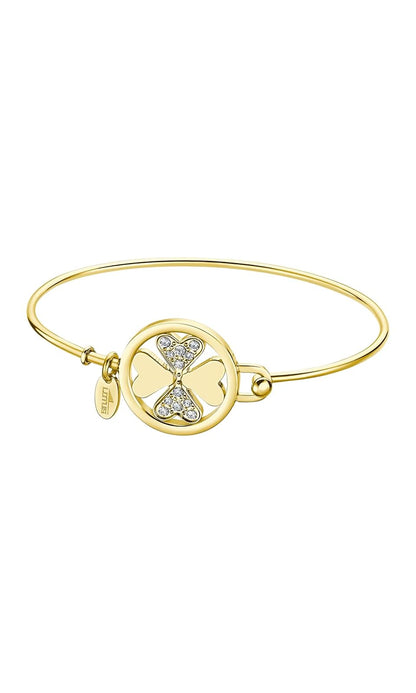 Lotus Style Pulsera millennial para dama en tono dorado