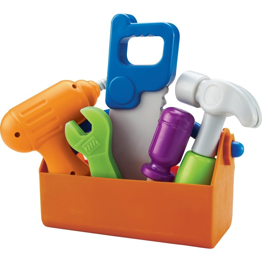 Learning Resources New Sprouts Fix It, Set de Herramientas para Niños, Juguetes de Motricidad Fina, Juguetes de Construccion, Juegos de Roles y Simulacion, 6 Piezas, Mayores de 2 años