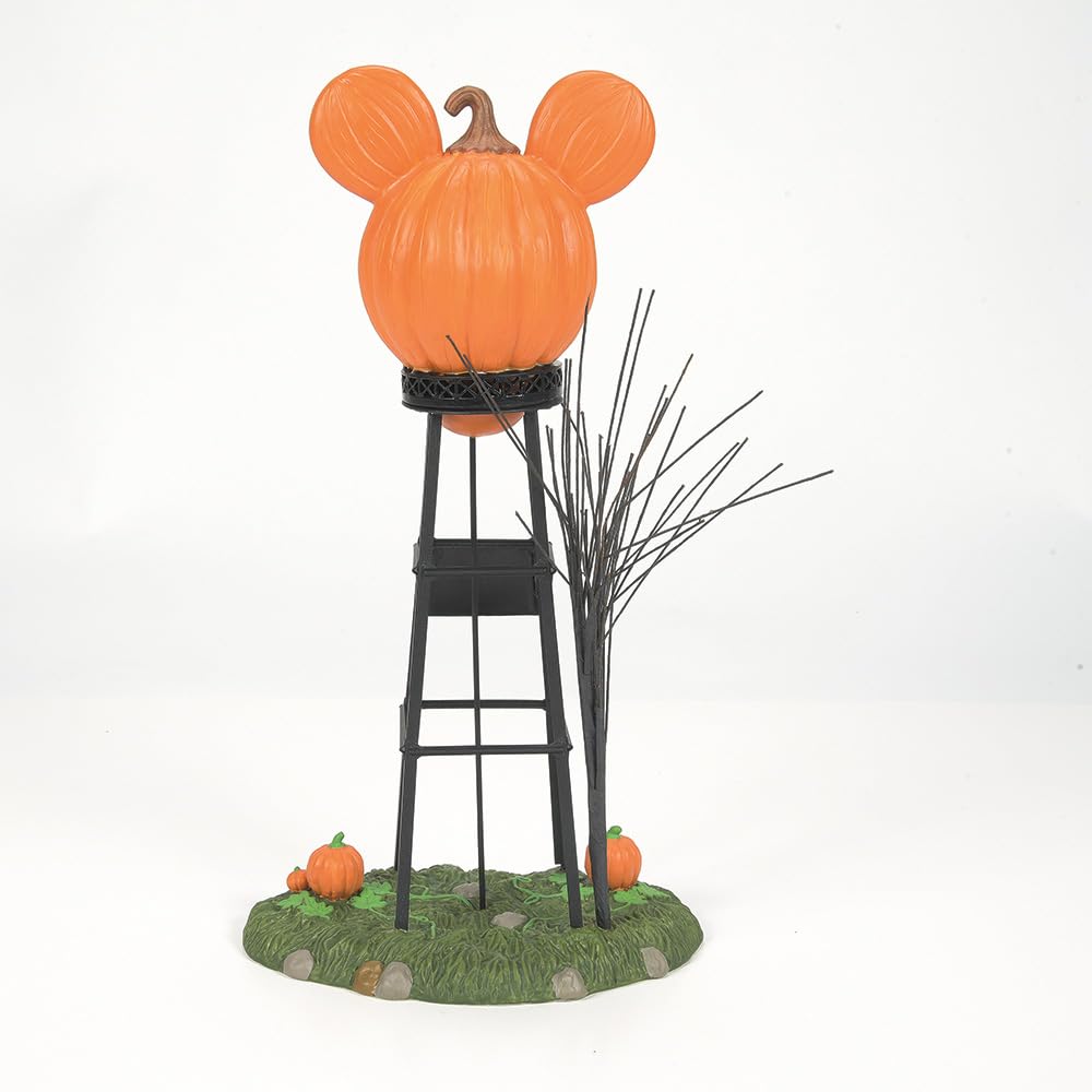 Department 56 Disney Village Halloween Pumpkintown Accessories - Figura de Torre de Agua de Mickey Mouse, 12.01 Pulgadas, Multicolor