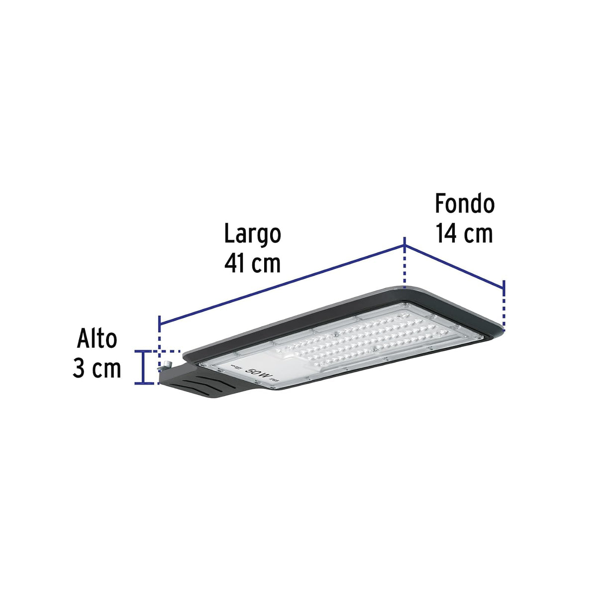 Volteck Basic SUB-740L, Luminario suburbano LED 50 W 6500 K