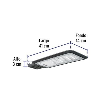 Volteck Basic SUB-740L, Luminario suburbano LED 50 W 6500 K