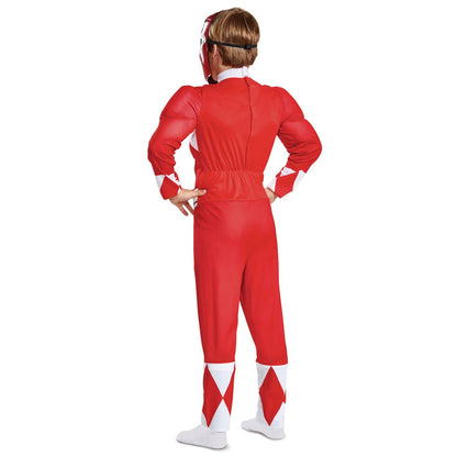 Disguise Red Ranger - Disfraz clásico para niño, rojo, mediano/(7-8)