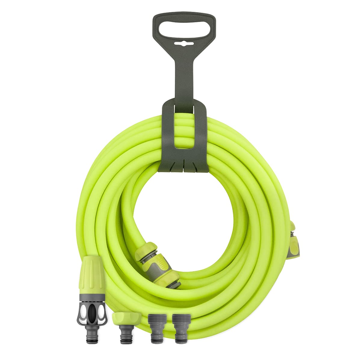 Flexzilla Garden Hose Kit with Quick Connect Attachments, 1/2 in. x 50 ft., Heavy Duty, Lightweight, ZillaGreen