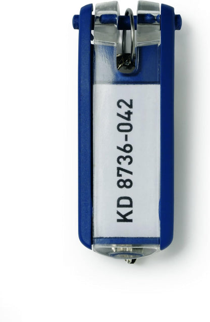 Etiquetas para llaves duraderas, azul oscuro, paquete de 6, 195707