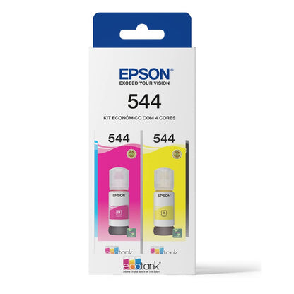 Epson T544 - Kit de Botellas de Tinta Original de 4 Colores