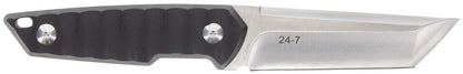 Smith & Wesson Cuchillo de Hoja Fija de Espiga Completa de 24/7 de 8.5 Pulgadas con Hoja Tanto de 4 Pulgadas y Mango G10 con Funda rígida para Exteriores, táctica, Supervivencia y EDC, Negro