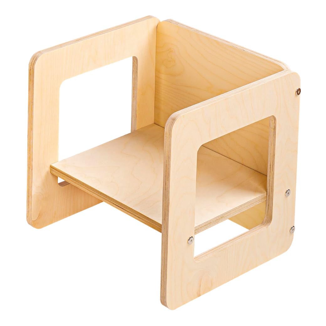 DUDUK Silla Evolutiva de 3 Alturas para Niños y Niñas – Ajustable, Ligera y Estable – Ideal para Juegos, Lectura y Actividades Montessori