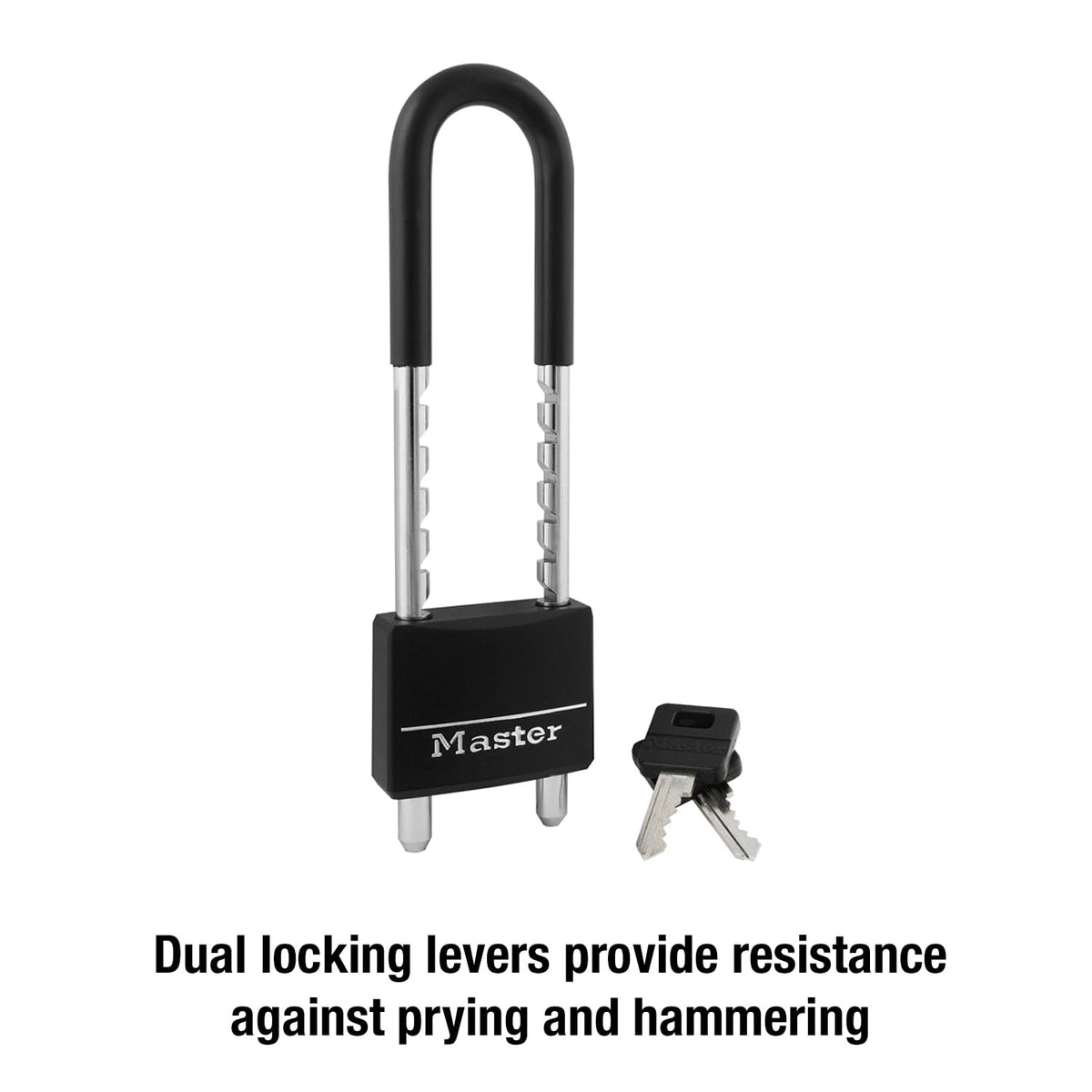 Master Lock Candado de aluminio con cubierta, 5.08 cm de ancho, negro, 527D