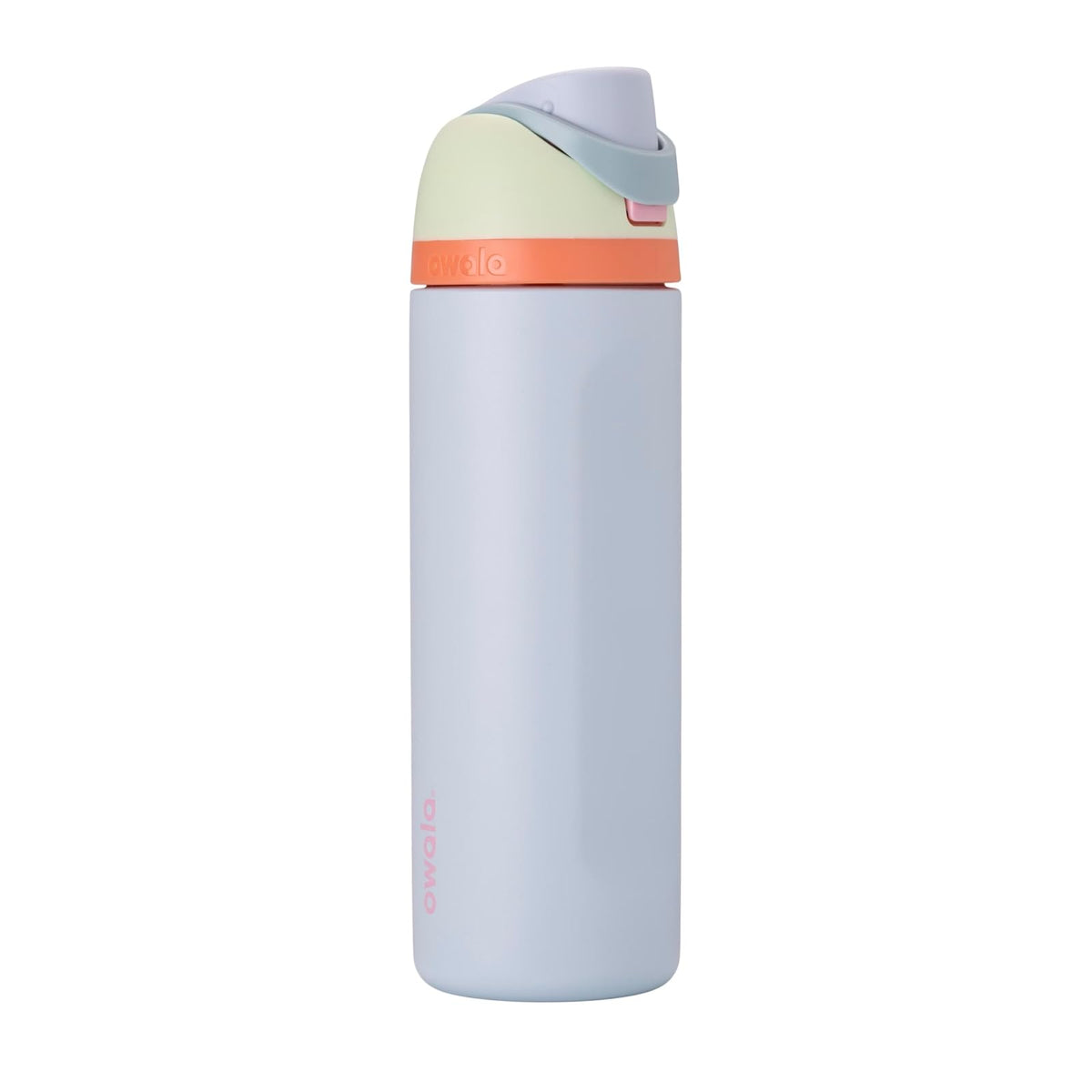 Owala FreeSip Botella de Agua con Popote, Acero Inoxidable, 32 oz, Cemento - 24 oz - Beach House