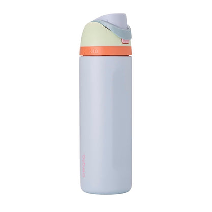 Owala FreeSip Botella de Agua con Popote, Acero Inoxidable, 32 oz, Cemento - 24 oz - Beach House