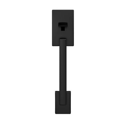 Schlage FE285 CEN 622 LAT CEN Century - Manija de entrada delantera con palanca Latitud, media empuñadura inferior, negro mate