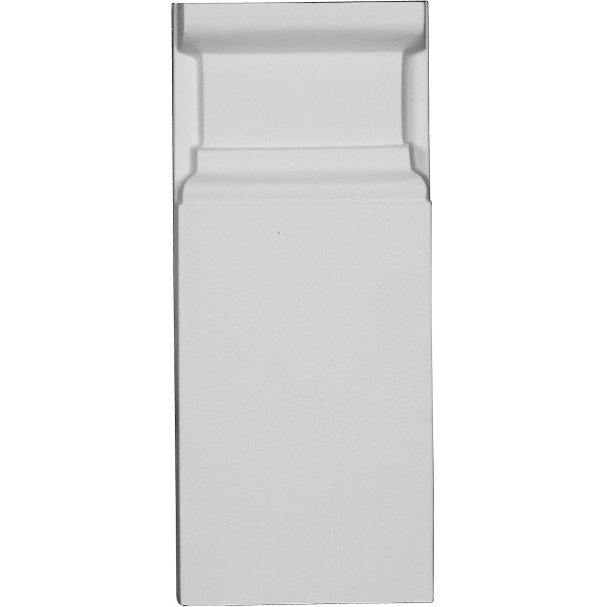 Ekena Millwork PB03X09X01AR Bloques de zócalo artesanal, 3 3/4 pulgadas de ancho x 9 1/8 pulgadas de alto x 1 1/8 pulgadas de alto, imprimado