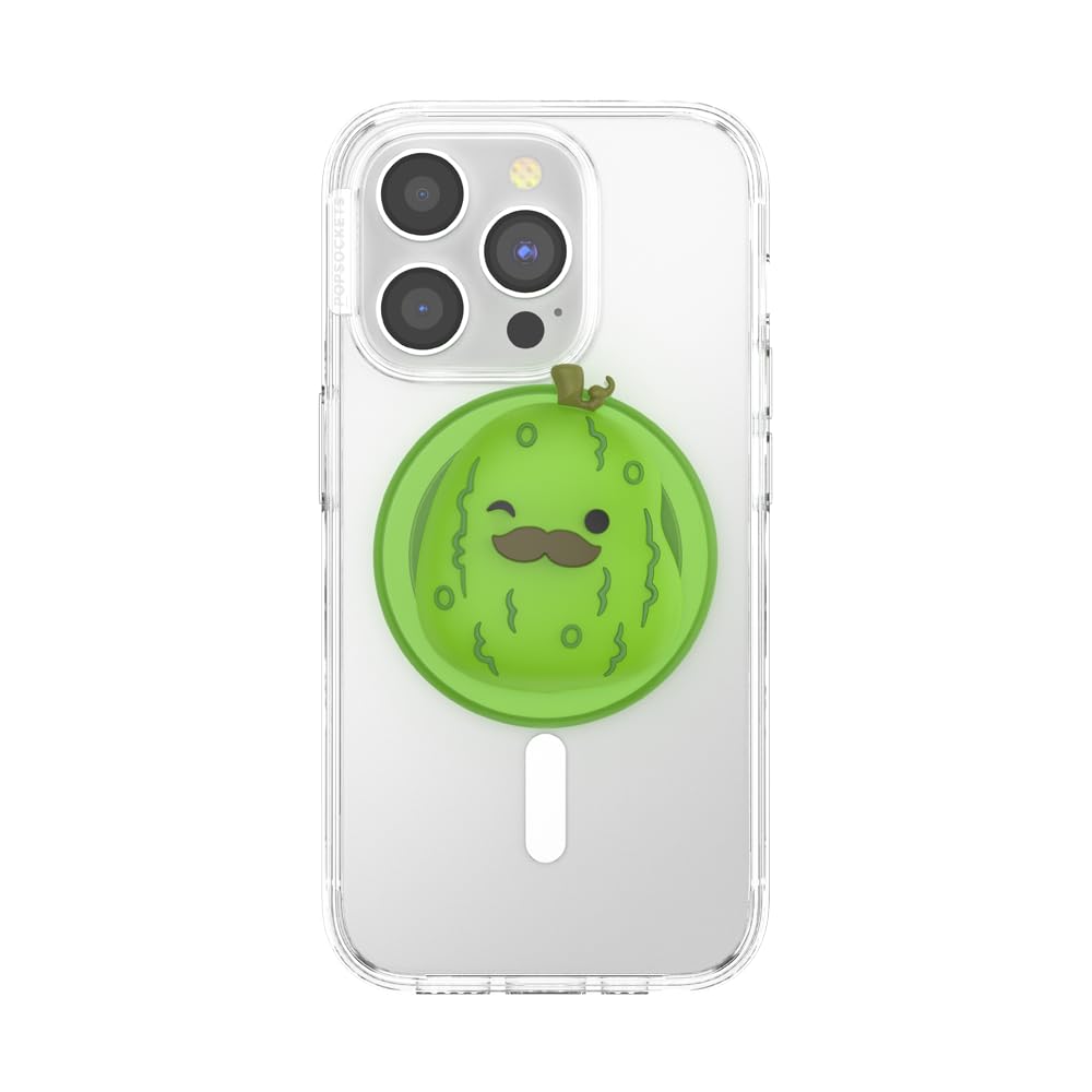 PopSockets - Empuñadura para teléfono MagSafe con soporte, soporte magnético, parte superior intercambiable, sujeción segura para iPhone MagSafe, agarre para teléfono y tablet, Squishmallows - Charles