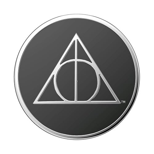 PopSockets PopGrip - Soporte expandible y Agarre con una Parte Superior Intercambiable para teléfonos Inteligentes y tabletas, Esmalte Reliquias de la Muerte