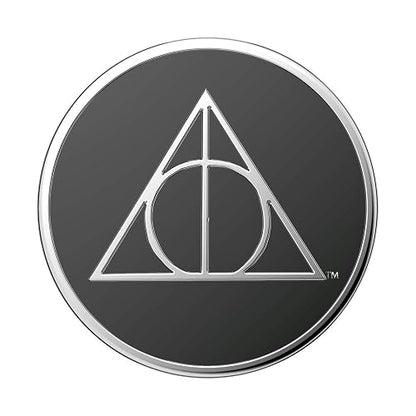 PopSockets PopGrip - Soporte expandible y Agarre con una Parte Superior Intercambiable para teléfonos Inteligentes y tabletas, Esmalte Reliquias de la Muerte