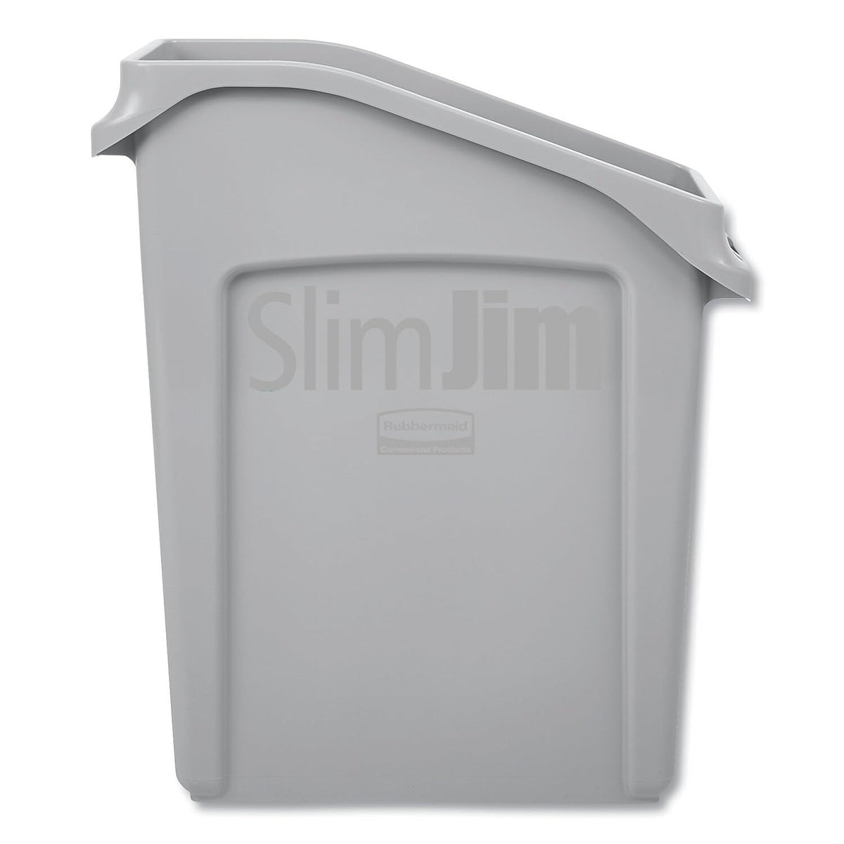 Rubbermaid 2026725 Commercial Products - cubeta de basura con canales de ventilación, Sencillo, Gris, 13 Gallon