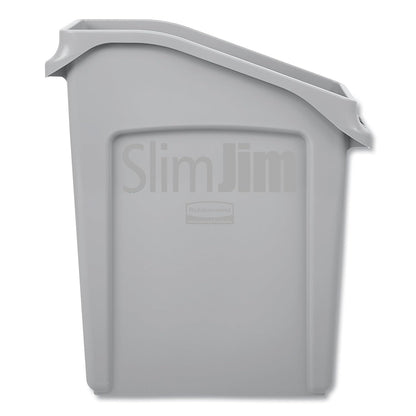 Rubbermaid 2026725 Commercial Products - cubeta de basura con canales de ventilación, Sencillo, Gris, 13 Gallon