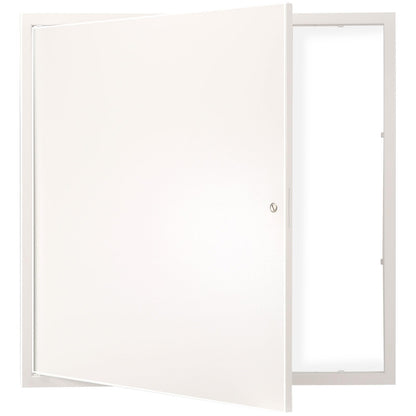 VEVOR Panel de acceso de metal para techo de paneles de yeso, puertas de acceso de fontanería de 24 x 24 pulgadas con cierre de leva, cubierta de acero resistente para orificio de pared, panel