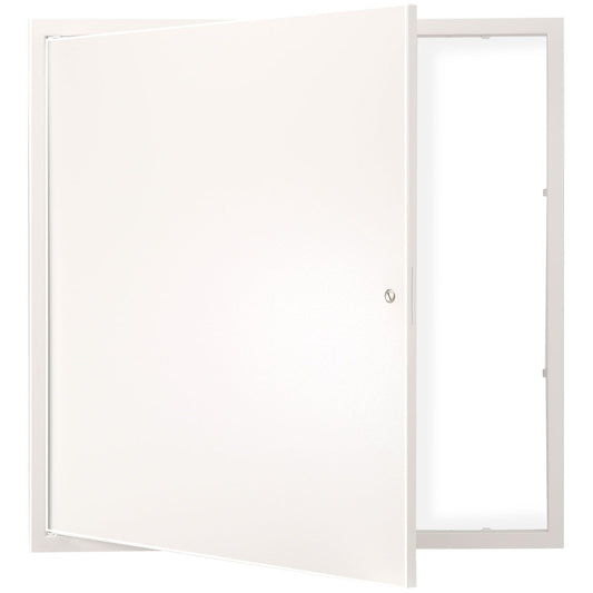 VEVOR Panel de acceso de metal para techo de paneles de yeso, puertas de acceso de fontanería de 24 x 24 pulgadas con cierre de leva, cubierta de acero resistente para orificio de pared, panel