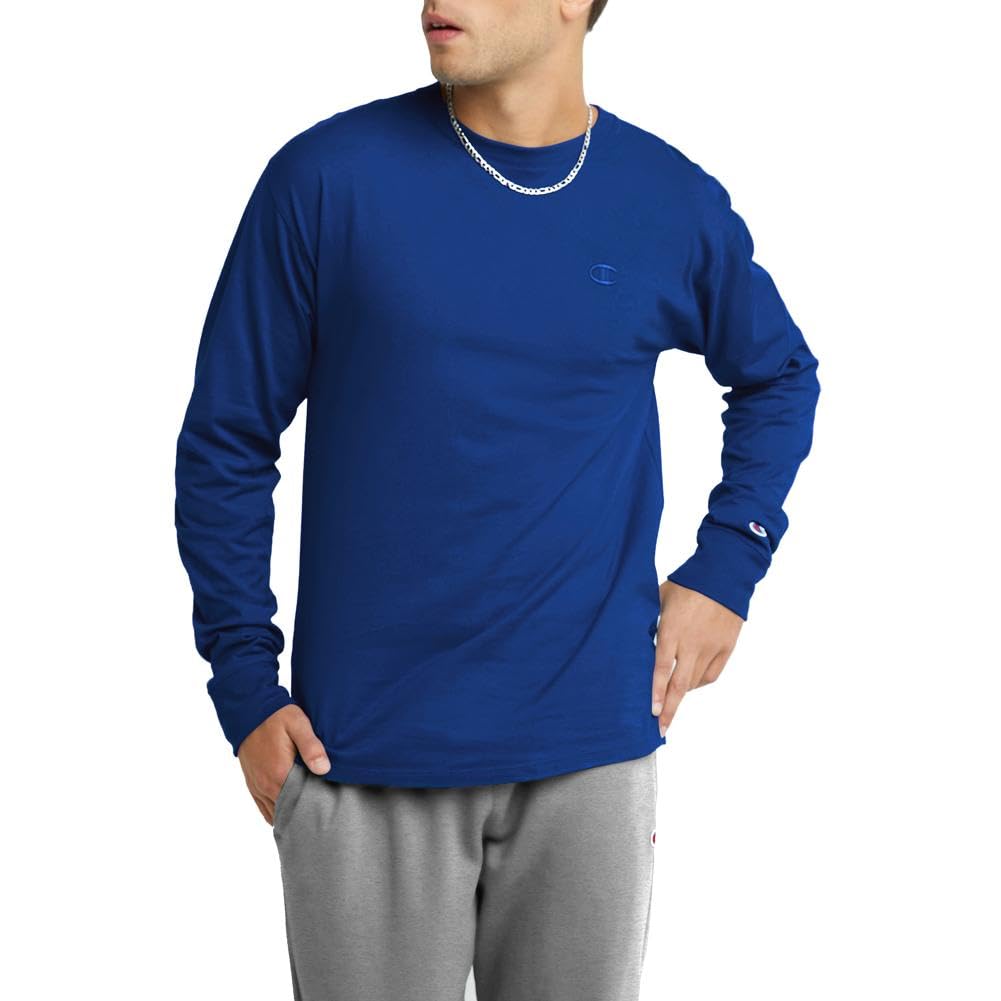 Champion Playera de Manga Larga, Playera con Logotipo, Playera clásica con Logotipo Camiseta para para Hombre - Surf the Web - CH