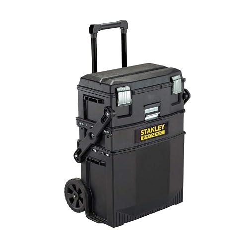 STANLEY Caja de Herramientas con Ruedas y Repisas Fatmax 4 en 1, 020800R