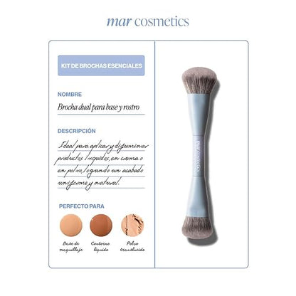 Mar Cosmetics Set de 4 Brochas 2 en 1