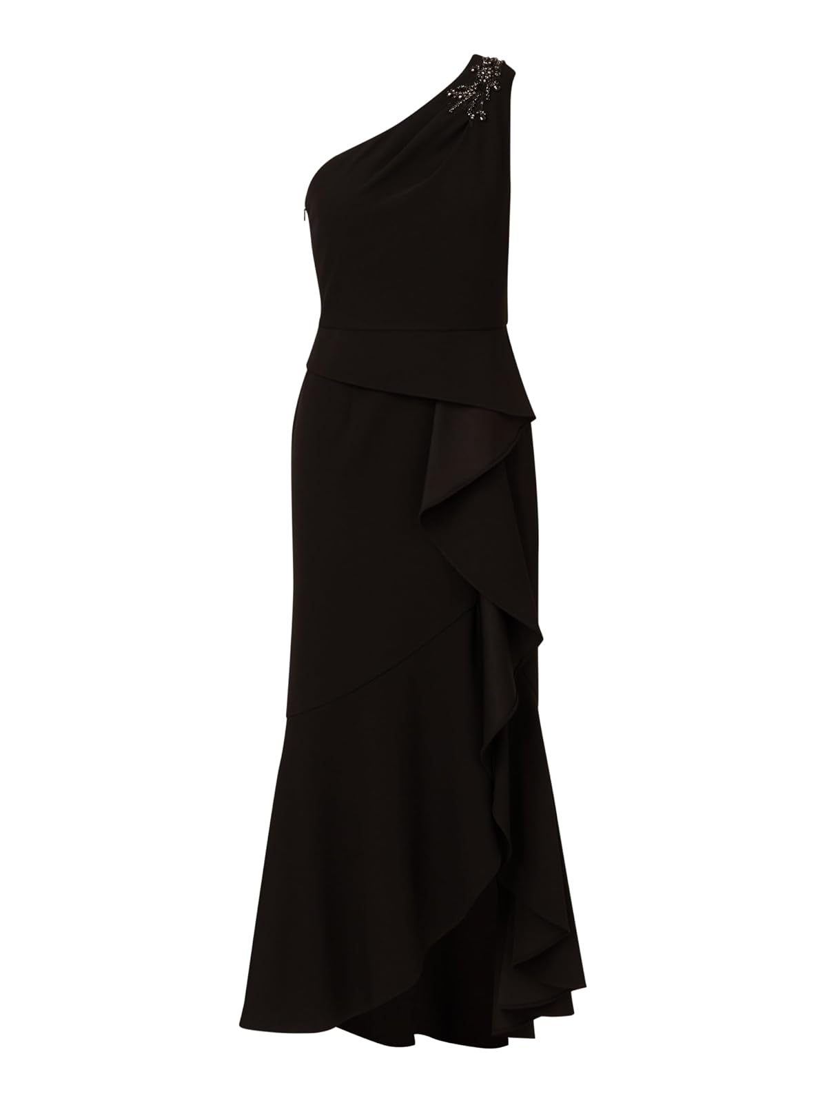 Adrianna Papell Vestido de Punto crepé con Cuentas Vestido de Fiesta Formal para Mujer