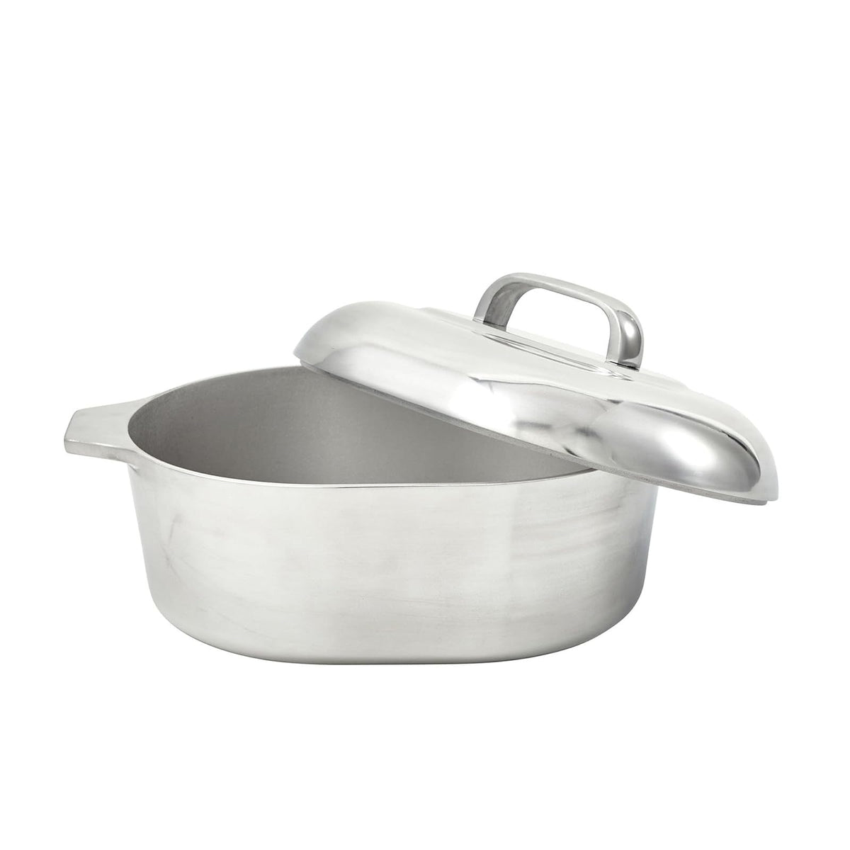 IMUSA - Asador ovalado de aluminio fundido de 13" H. con tapa